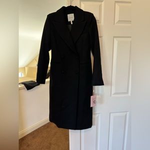Black Pea Coat Avec Les Filles